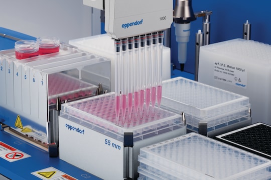 Eppendorf Microplate in an automated liquid handling instrument