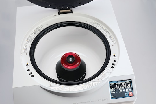 High-speed floorstanding Centrifuge CR30NX with fixed-angle rotor R30AT