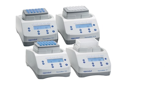 Family of Eppendorf ThermoMixer F - select the vessel format you need