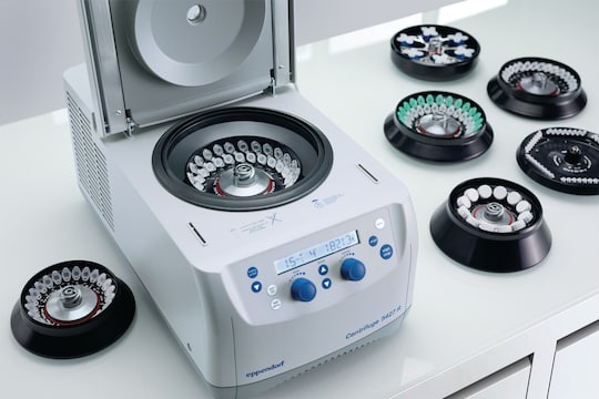 Centrifuge 5427 R offers a great versatility with nine different rotor options