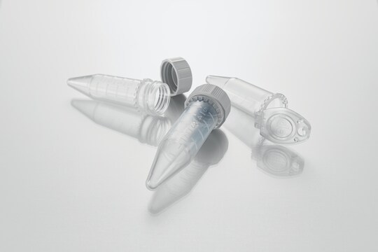 Eppendorf Tubes® 5 mL with screw cap and snap cap open