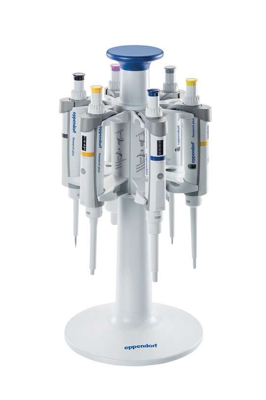 The Pipette Carousel 2 with Eppendorf Research_REG_ plus pipettes