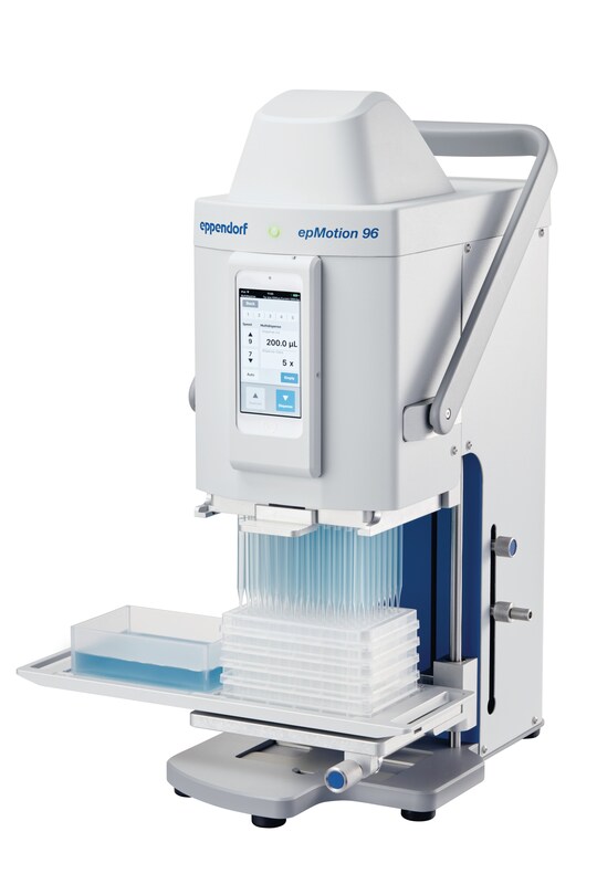 semi-automated electronic pipette for parallel 96 channel microplate processing (without iPod® controller)