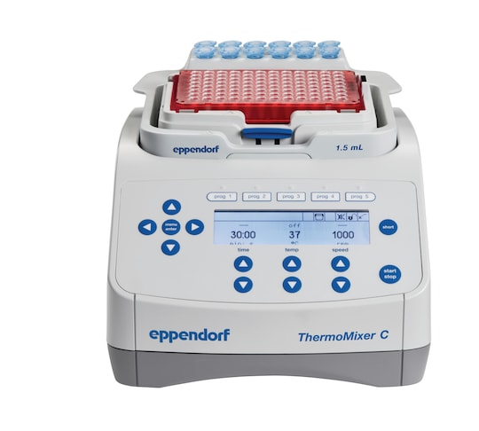 Eppendorf ThermoMixer C with SmartExtender, front view