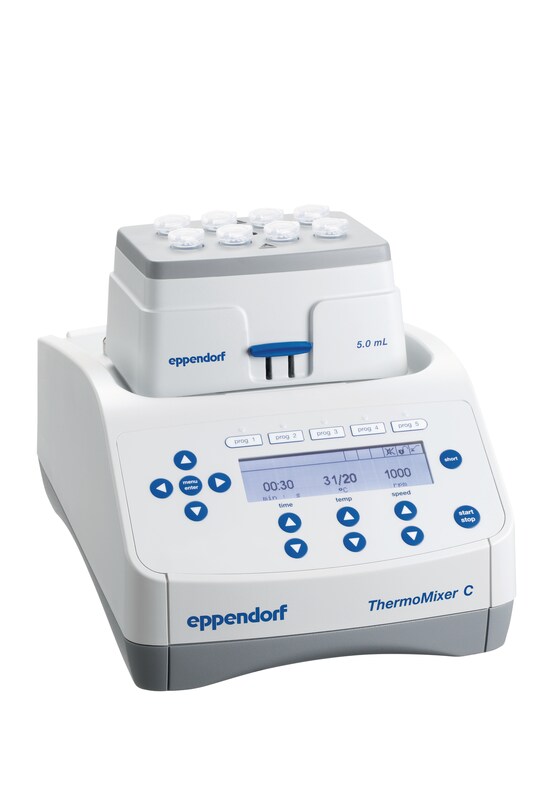 5 mL microtubes in the Eppendorf ThermoMixer_REG_ C