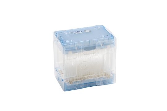 Eppendorf pipette tip refill trays containing pipette tips for 16 and 24 channel pipette options in sealed package for i.e. in vitro diagnostics