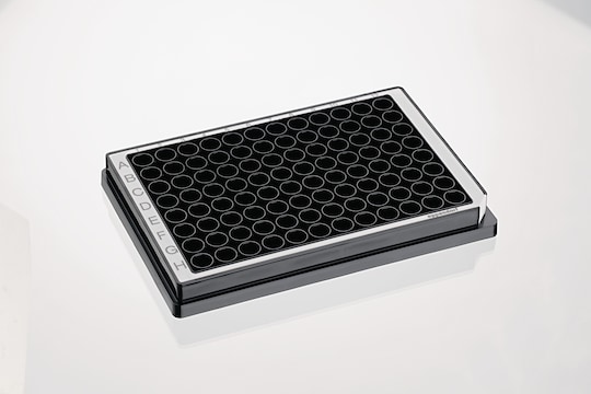Black 96 well microplate for fluorescent applications