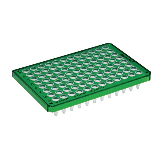 twin.tec PCR Plate 96: green, semi-skirted
