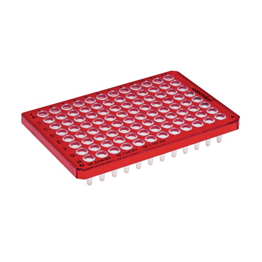 twin.tec PCR Plate 96: red, semi-skirted