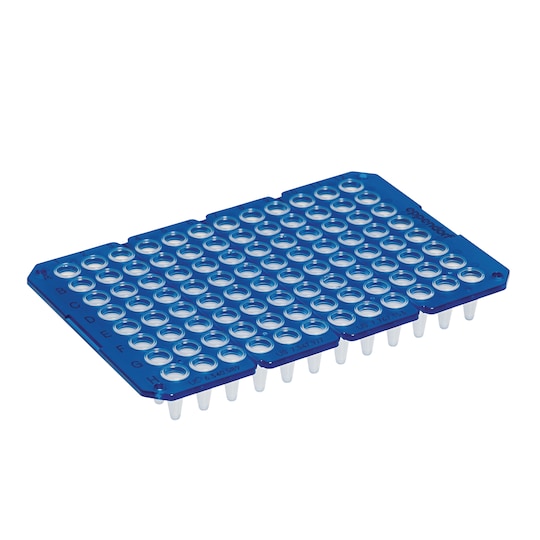 twin.tec PCR Plate: unskirted, divisible, blue