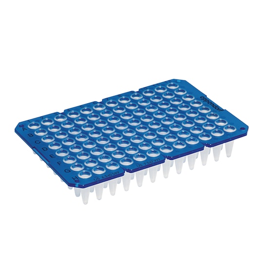 twin.tec PCR Plate blue 96: unskirted, divisible