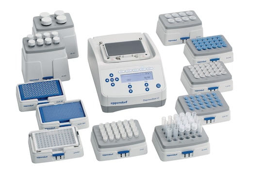 Eppendorf ThermoStat C with selection of different Smartblocks