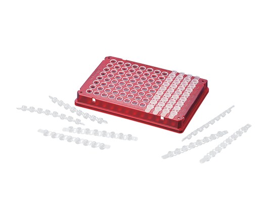 Cap Strips without tubes for sealing PCR plates