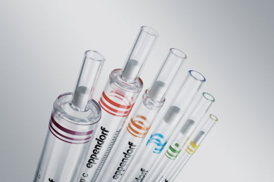 Color coded serological pipettes, view 3