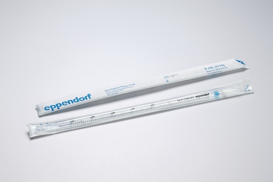 Serological pipettes individually packaged