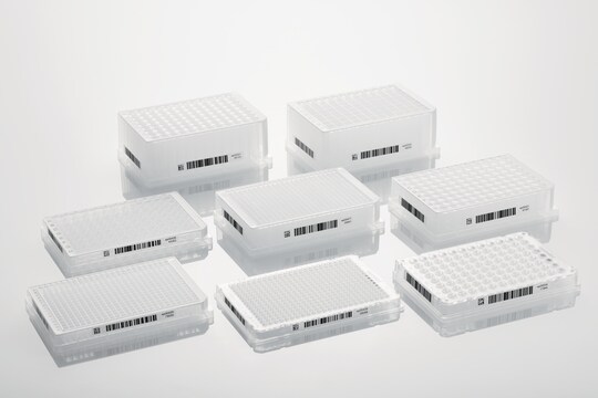 Different plates with Eppendorf SafeCode barcode label to ensure safe sample identification, being on bench