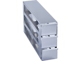 Metal drawer rack for (4.0 in/ 102 mm) storage boxes in Eppendorf ULT freezer (3-compartment) - (6001012410)