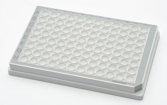 White 96-well microplate for luminescent assays