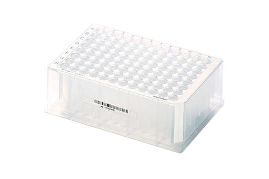 Barcoded Eppendorf LoBind® plate in deep well format