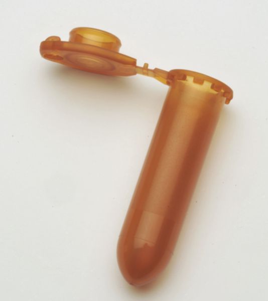 Safe-Lock Tubes, 2,0 mL, PCR clean, amber (light protection), 1000tubes