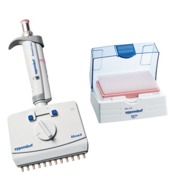 Eppendorf Research® plus Move It®, , mechanical, with adjustable tip spacing