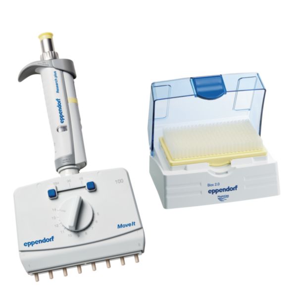 Eppendorf Research® plus Move It®, , mechanical, with adjustable tip spacing