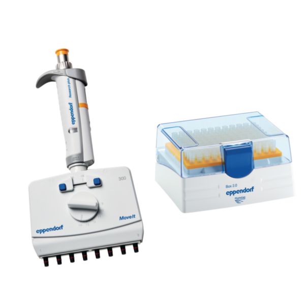 Eppendorf Research® plus Move It®, , mechanical, with adjustable tip spacing