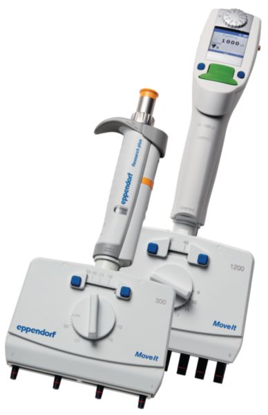 Eppendorf Research® plus Move It®, , mechanical, with adjustable tip spacing