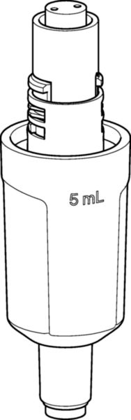 Lower part, 1-channel, for Eppendorf Xplorer®/Xplorer plus pipettes, 5 mL, color code: violet