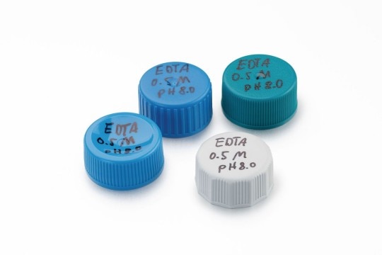 PhysioCare Concept® - Tubes Four caps of conical tubes with labels on them.