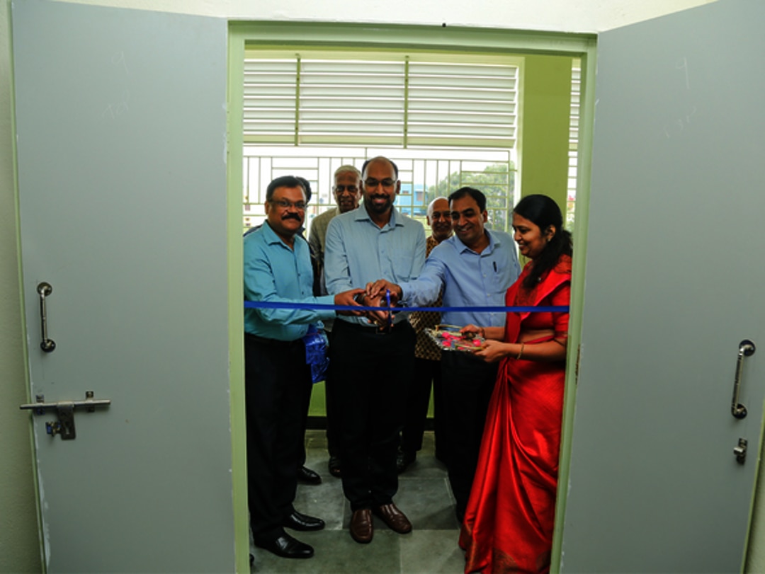 Opening of classroom donated by Eppendorf India