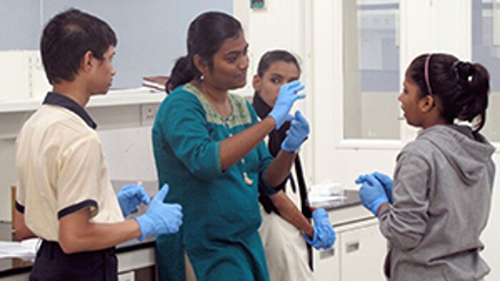 “Exciting Science Group” - students in lab
