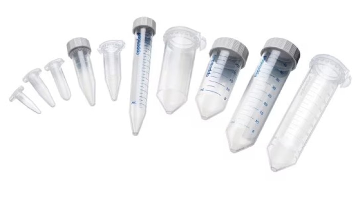 Eppendorf OEM solutions: Customized tube solutions An image showcasing Eppendorf's tube family - customized tube solutions for Original Equipment Manufacturers (OEM).