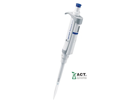 Eppendorf Research<sup>&reg;</sup> plus mechanical pipettes: manufactured sustainably, highly ergonomic and built to last