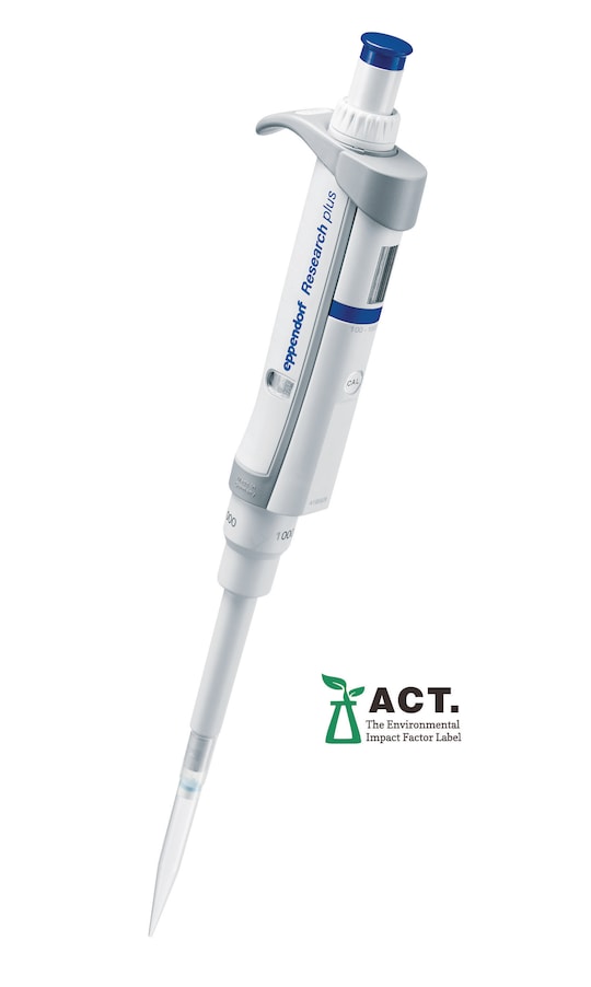 Eppendorf Research® plus mechanical pipettes: manufactured sustainably, highly ergonomic and built to last