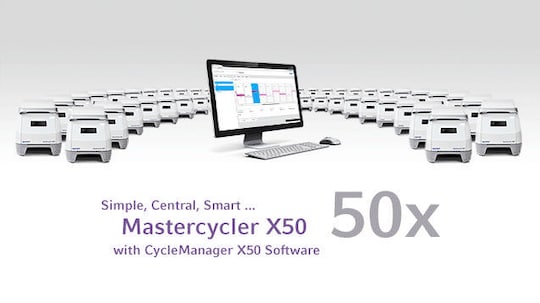 Manage up to 50 PCR thermal cyclers with CycleManager X50