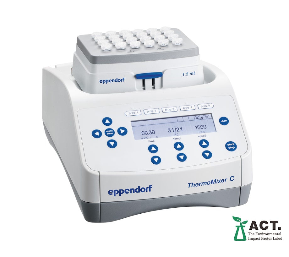ThermoMixer_C ACT SmartBlock 1.5mL Eppendorf ThermoMixer C with 1.5 mL tube SmartBlock