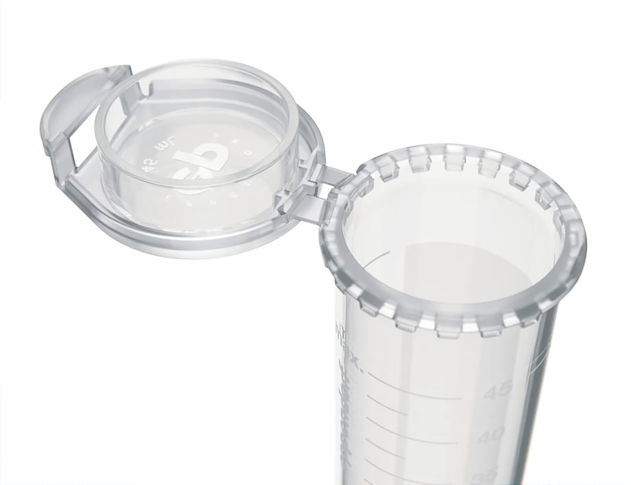 Conical Tube SnapTec 50 detail, open lid