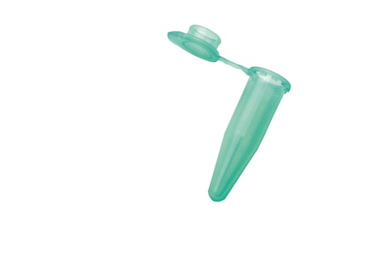 Flex-Tube_REG_ microtube in green with easy-open lid