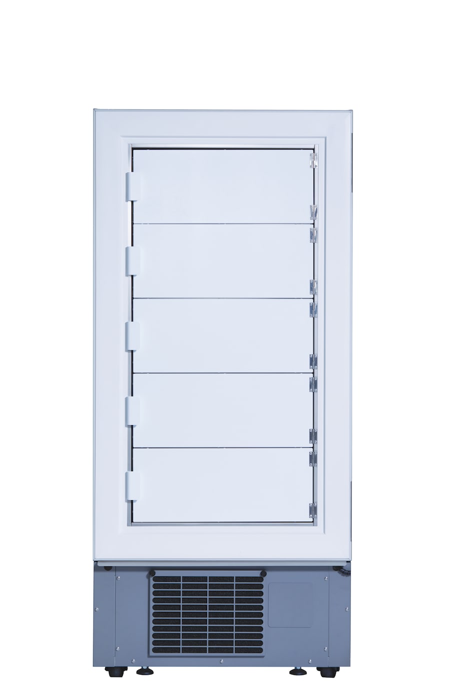 Eppendorf CryoCube F440 ULT freezer: Inner compartments with inner doors View into Eppendorf CryoCube® F440h Ultralow temperature freezer (ULT) with closed inner doors