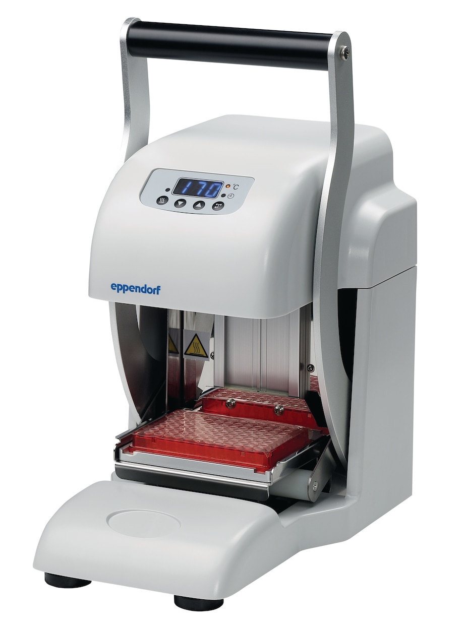Termosellador PCR Vista en ángulo del Eppendorf HeatSealer S200