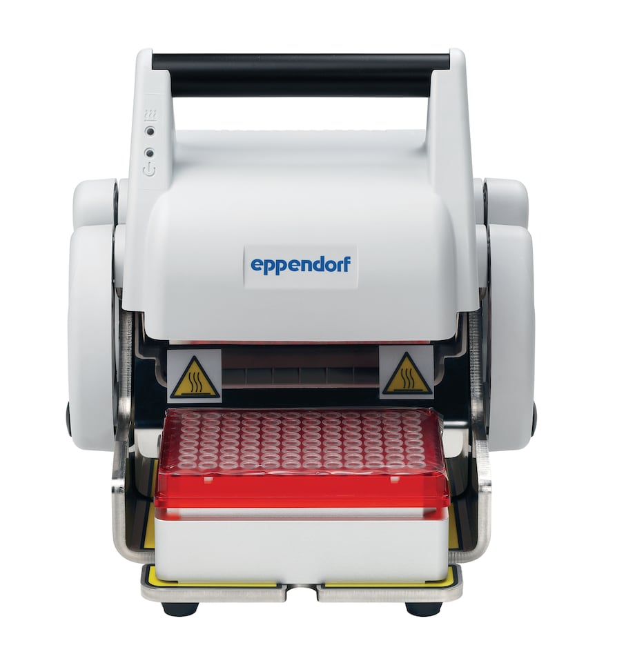 The HeatSealer securely closes your PCR plate Seal your PCR plates securely with heatsealing film or foil