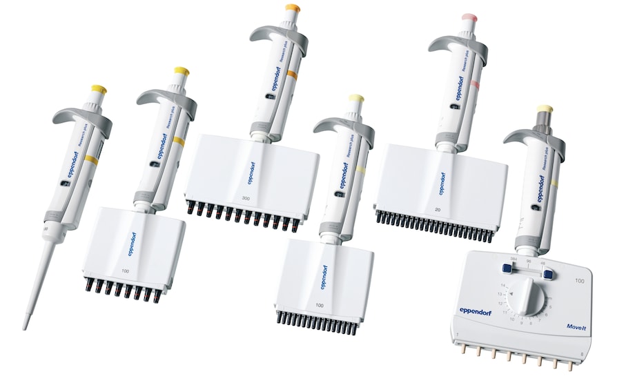 Eppendorf Research® plus single- and multi-channel mechanical pipettes