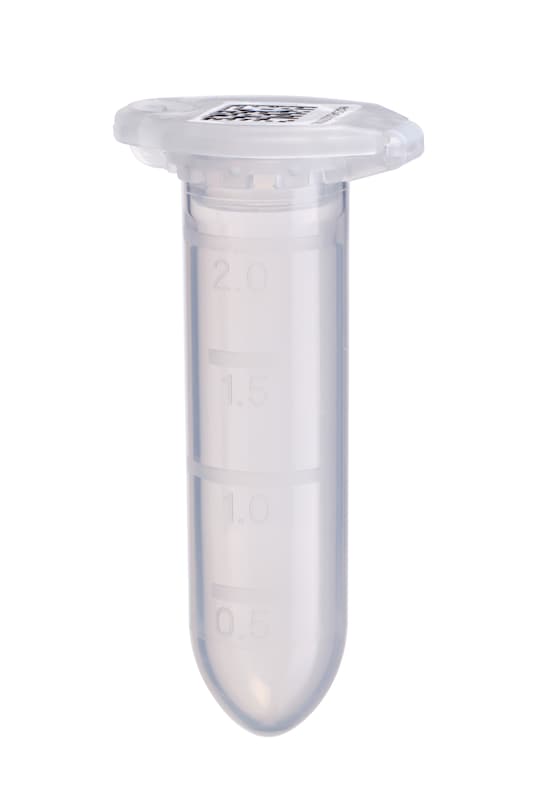 2.0 mL barcoded vessel with SafeCode