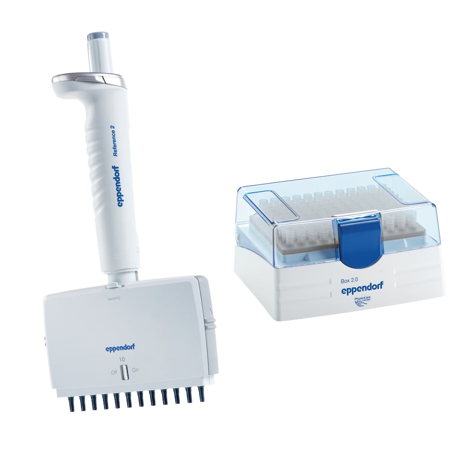 Reference 2 12-channel, 0.5-10 µL, medium grey, incl. epT.I.P.S. Box 2.0 with 96 pipette tips