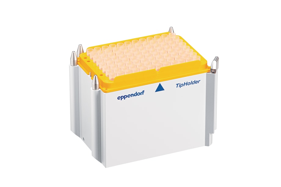 TipHolder for epMotion incl. 300 µL tips TipHolder for epMotion liquid handlers enable usage of differnt tip sizes