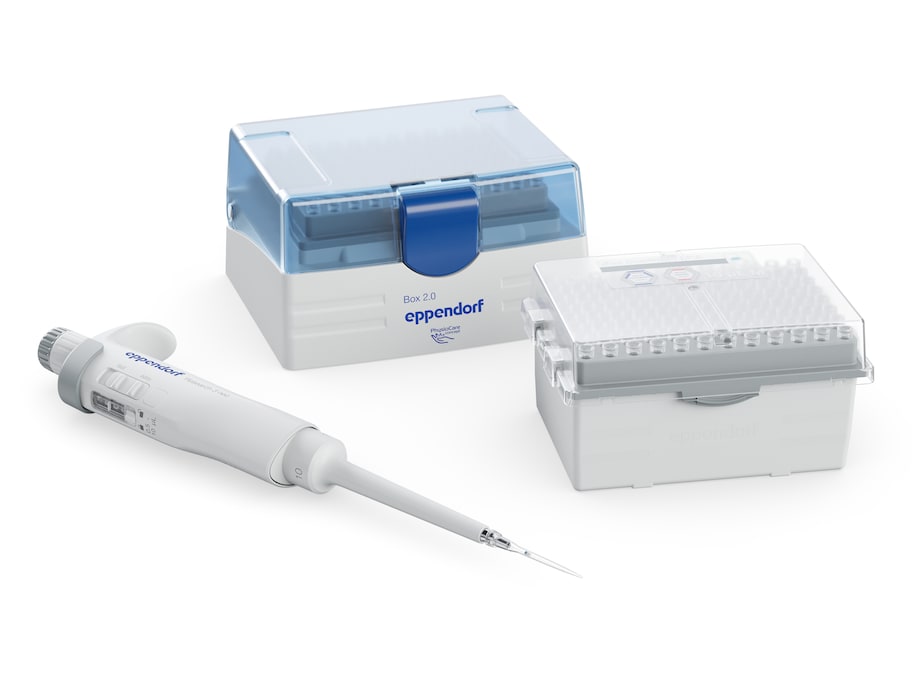 Eppendorf Research® 3 neo 1-channel, 0.5 – 10 µL medium gray, incl. epT.I.P.S. Box 2.0 and ep Dualfilter T.I.P.S. Reload
