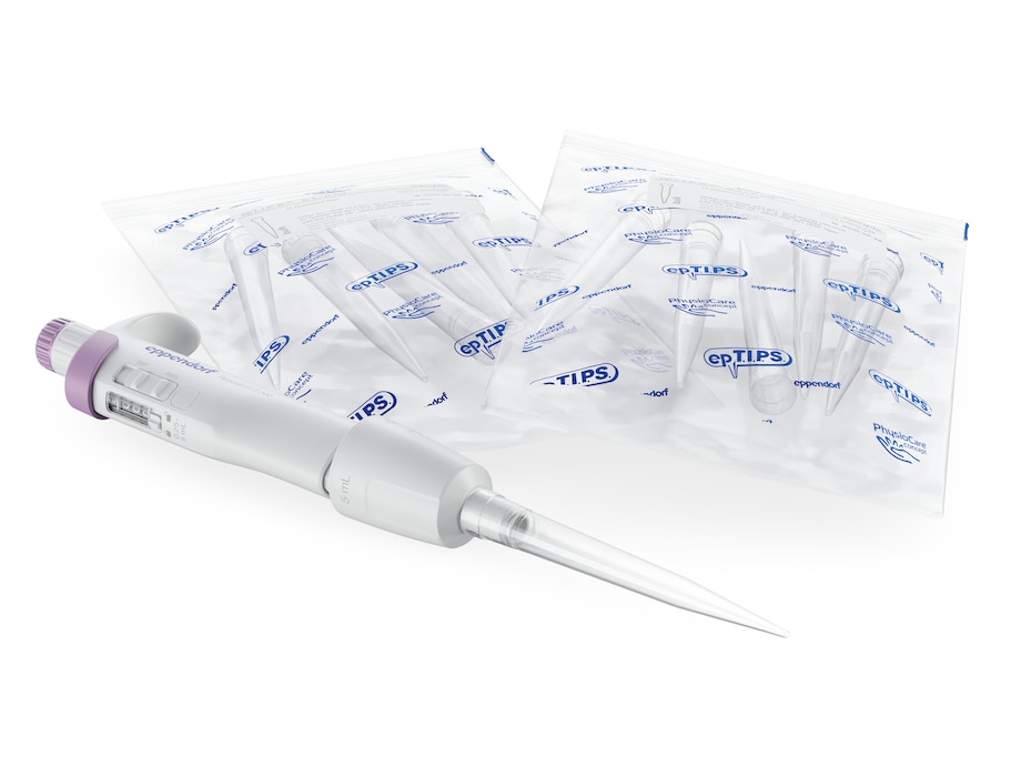 Eppendorf Research® 3 neo 1-channel, 0.25 – 5 mL, violet, incl. epT.I.P.S. sample bag