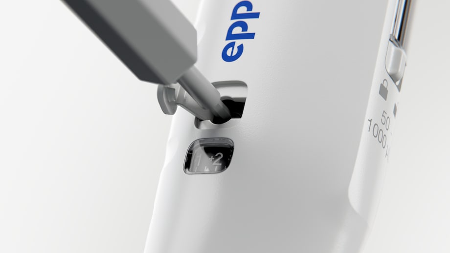 Temporary adjustment helps to increase accuracy for various liquid types, tip geometries, reverse pipetting, or altitude without permanently altering the factory calibration