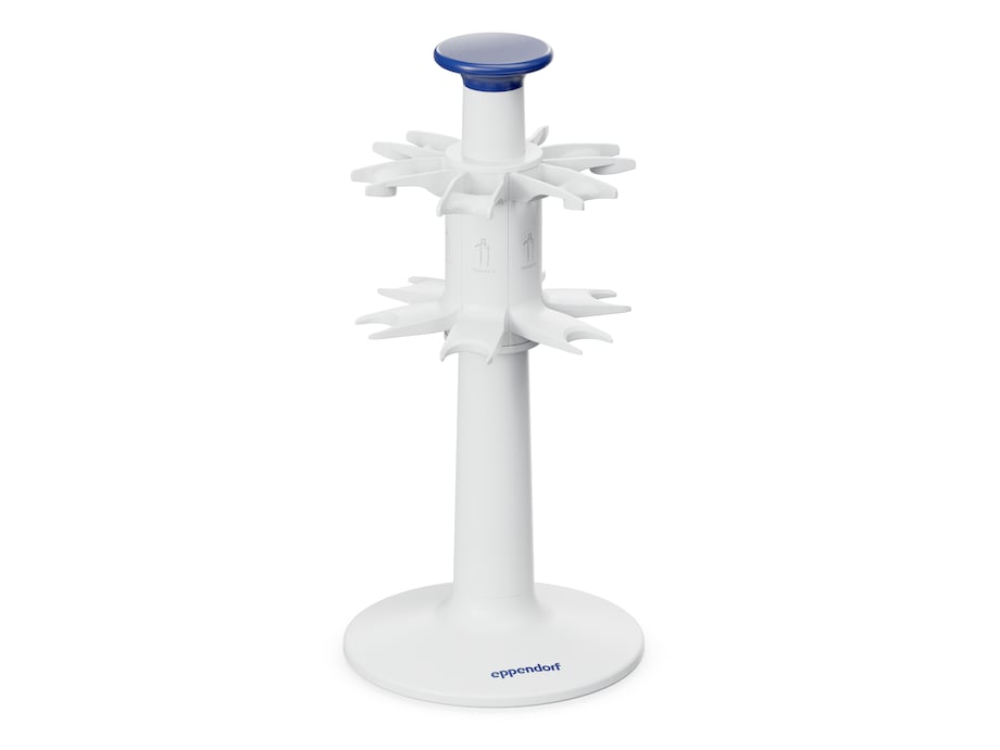 Pipettenkarussell 2, weiß, für sechs Eppendorf Research® 3 neo-Pipetten, leer